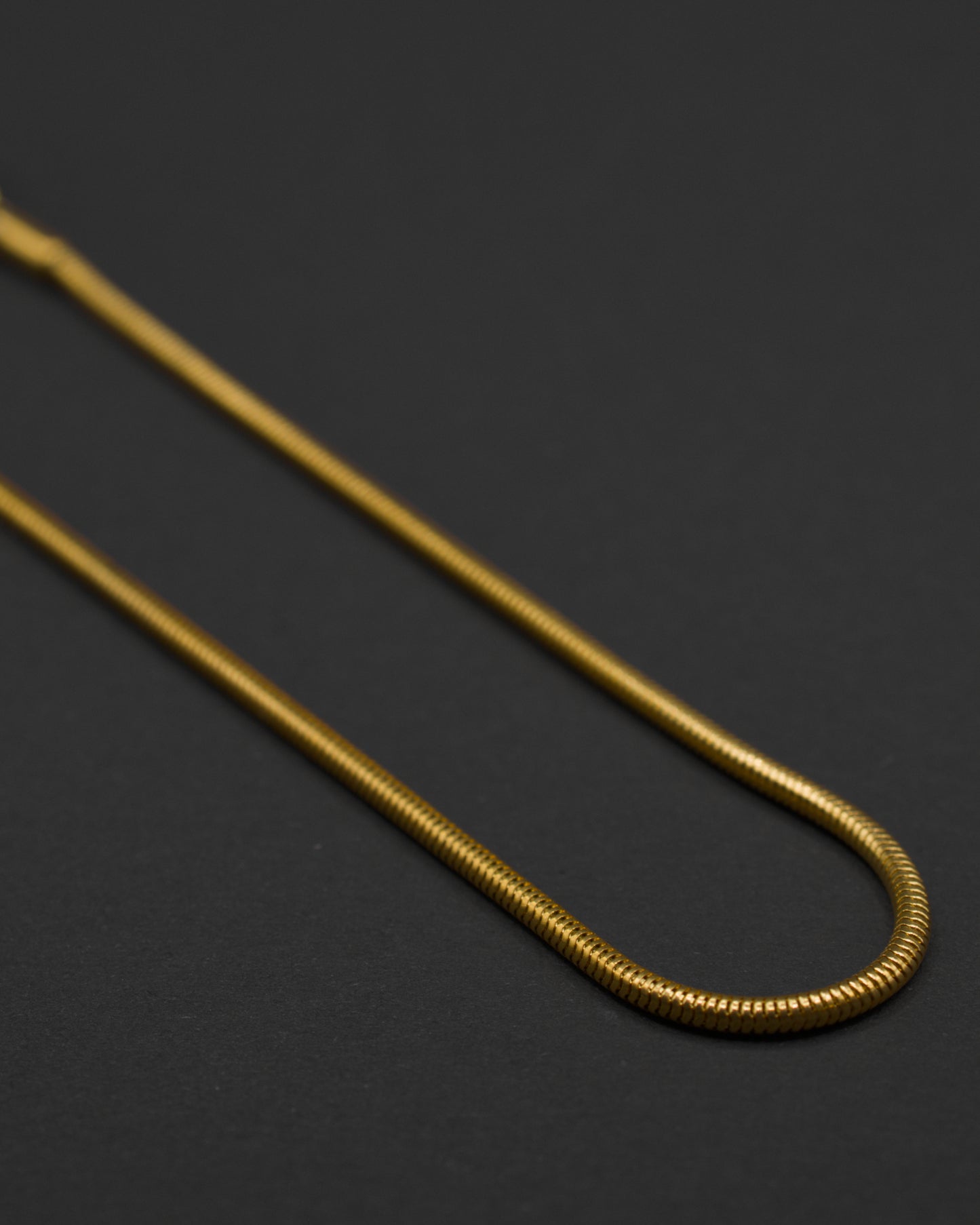 Serpentine Bracelet snake chain smooth 18k gold plated 316L stainless steel bracelet