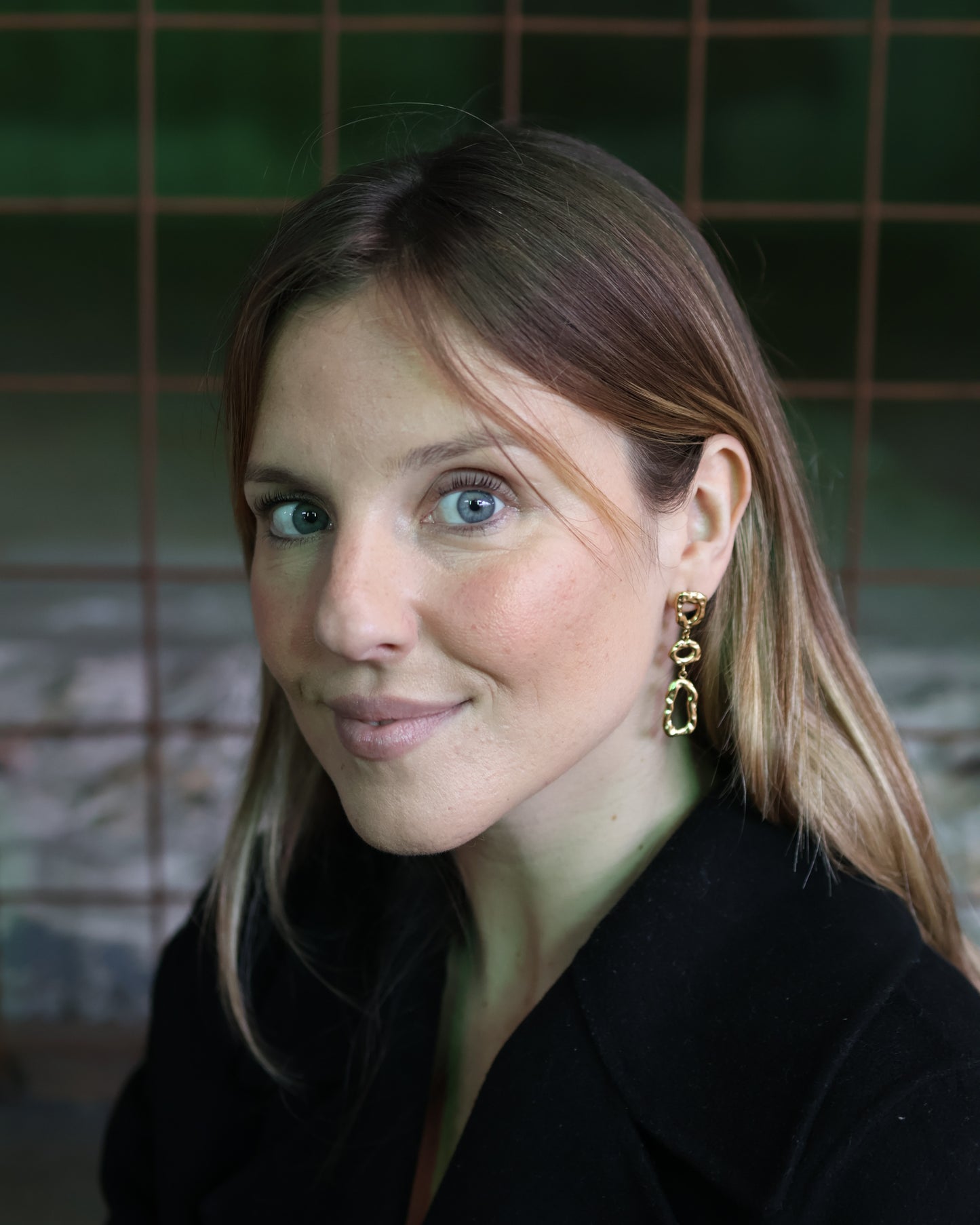 Brincos Golden Cascade