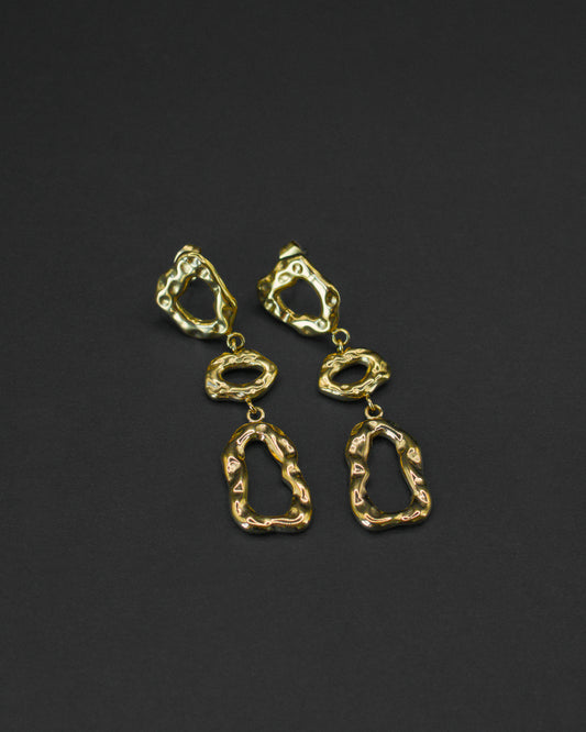 Golden Cascade Earrings